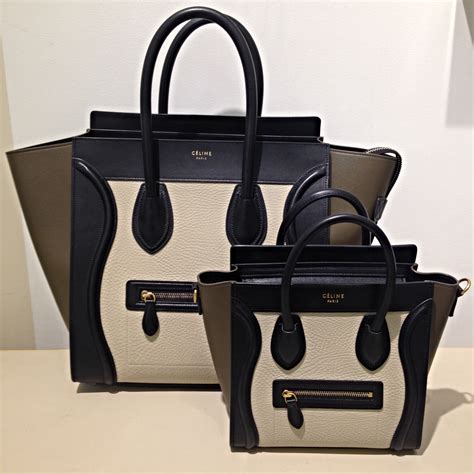 celine luggage bag size|celine nano luggage shoulder bag.